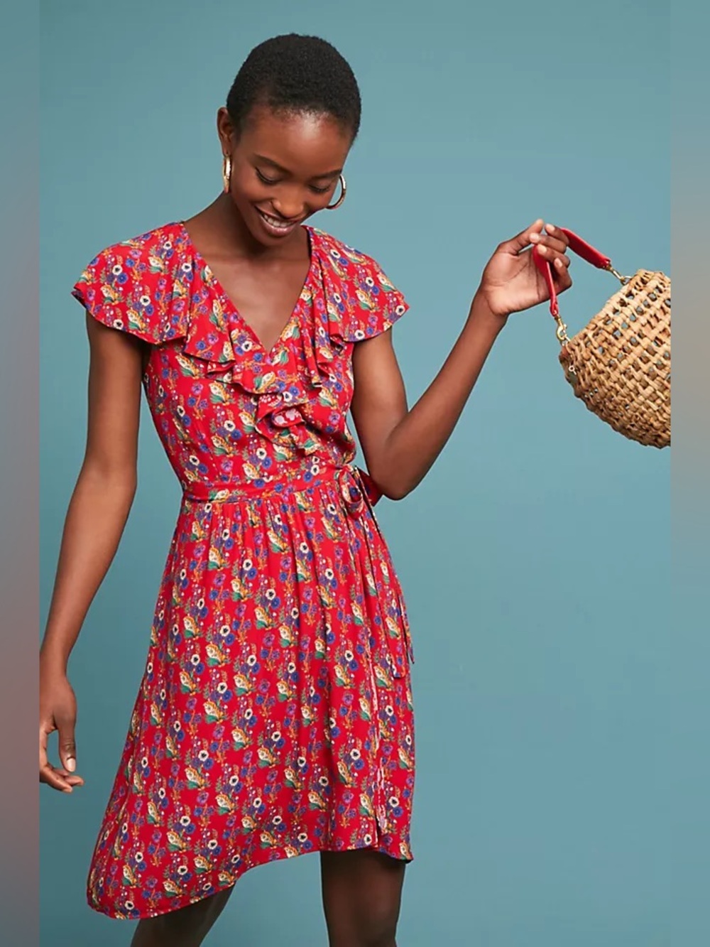 Maeve Anthropologie Rosalia Wrap Dress